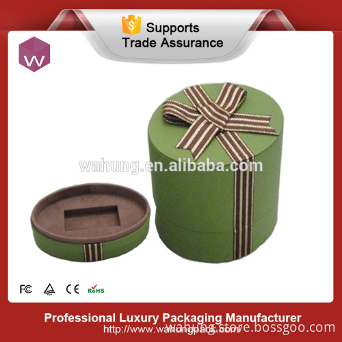 handmade round paper perfume gift box